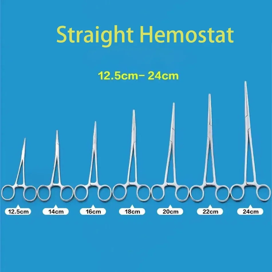 Hand Tool Hemostatic Forceps Pet Hair Clamp Fishing Locking Pliers Epilation Tools Curved/Straight Tip Cutter Tool