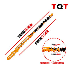 Double-Sided Jigsaw Blades 10/9Tpi T344Cb for Efficient Curved Cutting, Wood & Plastic Saber Saw Blades Set for DIY & Carpenters