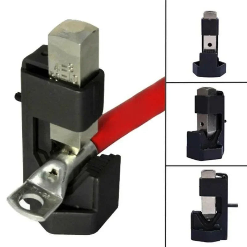 Electrician Wire Terminal Battery Crimping Plier DIY Connect Spring Loaded Welding Lug Tool Auto Home Durable Cable Hammer