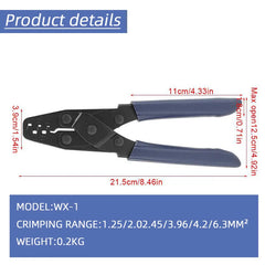 Crimping Tool for Molex, Delphi, Deutsch, AMP/Tyco,Universal Wire Terminal Crimper for Electrical, Harness, and Cable Assembly