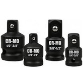 Impact Socket Adapter Reducer Set 4pcs/set 1/2 3/8 1/4 inch Use Wrenches Drills in Auto and Impact Driver Construction Work
