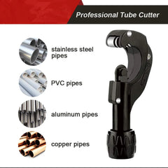 Tubing Cutter 3-35mm Mini Pipe Cutter with Deburring Tool Pipe Cutting Machine Retractable for Aluminum/Stainless Steel Tube