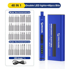 MECHANIC Electric Screwdriver with LED Lights Phone Tablet Watch Camera Main Engine Disassembly Home Appliance Maintenance Tool