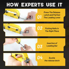 TOLESA Heavy Duty Staple Gun Kit 4 in 1 Upholstery Manual Stapler Gun with 2000 Staples for Wood Carpentry Crafts Wall DIY