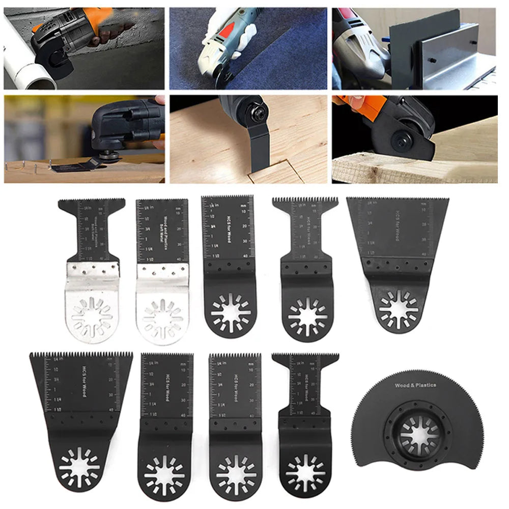 Saw Accessories Oscillating Saw Blades Multifunctional Cutting Tool for Wood Plastic Soft Metal Wood Cutting Kit
