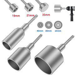SDS-Plus Ground Rod Driver 30/45/65mm Diameter For Rotary Hammer Drills T Post Ground Rod Driver Tool Forged Steel Drill Bit