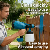 600ML Cordless Electric Paint Sprayer, 3 Spray Patterns, Adjustable Flow, for Fences, Walls, Furniture