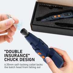 Cordless electric screwdriver Set 4.2V Smart Electric Screwdrivers with LED Lights USB Rechargeable Home use Repair Tools Kit