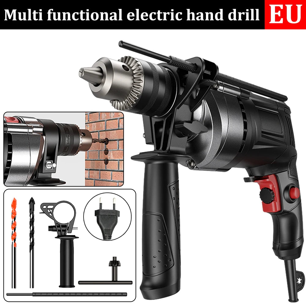 Impact Electric Drill Electric Rotary Hammer 780W 3000RPM Electric Hand Drill Tool Kit Professional