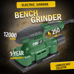 250W Electric orbital Sander230V 187x90mm Sandpaper corner sander for carpentry track motor Car Polishing Machine PROSTORMER