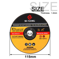5Pcs/Set 75/115/125mm Metal Cutting Disc Angle Grinder Saw Blade Resin Grinding Wheel Disc for Metal Steel Bar Wood Cutting Tool