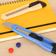Utility Knife Box Cutter SK5 Blade Width 18mm Retractable Utility Knifes for Carton Paper Cutting Office Art Student Supplies