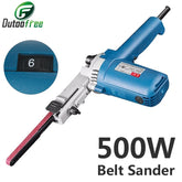 220V 500W Belt Sander Belt Grinder Angle Grinding Machine with 9x533mm Sanding Belts for Wood Metal DIY Polishing Machine