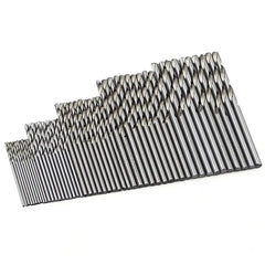 100PCS Twist Drill Bit Set 1-3mm Titanium Plated for Wood Metal Hand Electric Drill