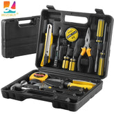 8/9/12/13pcs Household Hand Tool Set, Home Repair Tool Box with Screwdrivers, Hammer, Scissors
