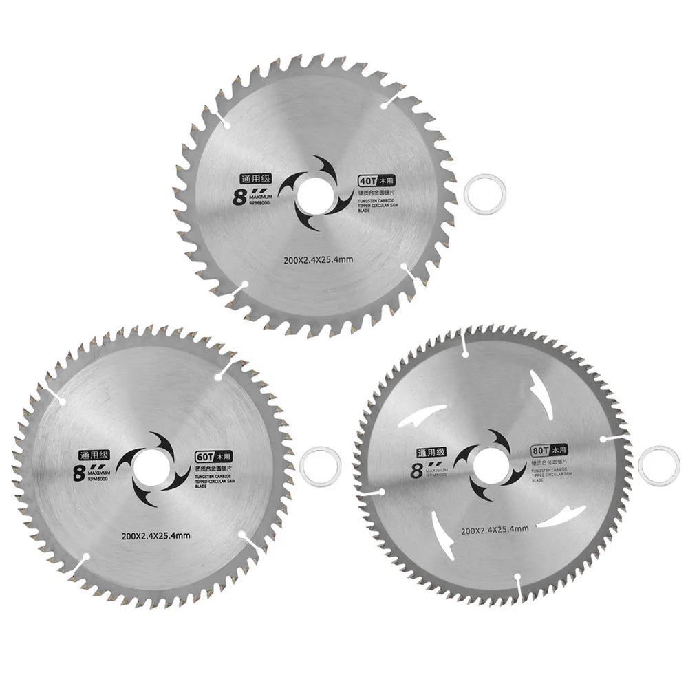 Carbide Saw Blade Circular Saw Blade Carbide Wood Chipboard Plywood Cutting Disc Woodworking 8 inch Circular Saw Blade Saw Blade