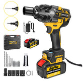 DayPlus 1500Nm Brushless Impact Wrench 1/2" 3 Speed Cordless