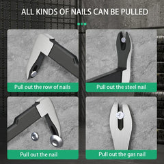 Nail Puller Cats Paw Nail Remover Multifunctional Crowbar Tool Steel Nail Extractor for Home Woodworking Tools
