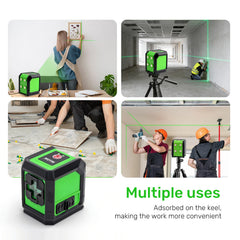 Laser Level Meter 2Line Cross Green Level Laser Horizontal & Vertical Laser Self-Leveling лазерный уровень лазерный уровень Tool