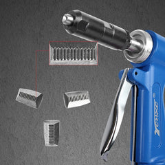 Lightweight Vertical Pneumatic Rivet Gun with Ergonomic Handle and Safety Lock – Versatile Riveting Tool for Construction, Autom