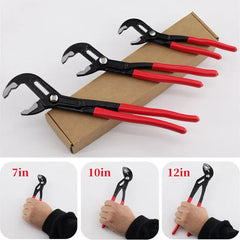 Quick Adjust V Jaw Tongue Groove Pliers 7/10/12inch V-Jaw Quick Adjust Tongue and Groove Pliers with Push-Lock and Cushion Grip
