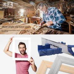 Morita Miter Saw Cabinet Kit 45 Degree Bevel Cutting Tool Back Saw for Plaster Line Cutting Multi Purpose Slanted Saw