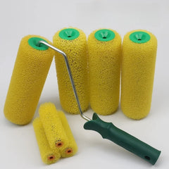 Proffesional Wall Paint Roller Brush Portable Sponge Painting Roller with Handle Roller Brush Paint Portable for Painting Tool