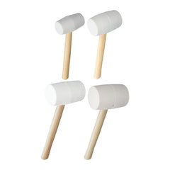 Rubber Mallet Hammer with Wood Handle Comfortable Rubber Hammer for Tile Setting Home Decoration Tent Stakes Flooring Building