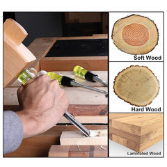 Woodworking Chisel Set Wood Carving Cutting Tools Professional Carpenter DIY Woodcut Flat Chisel Hand Kit Knife Manual Tools