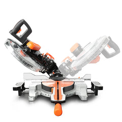 HASPOWER 12inch 305mm Sliding Wood Miter Saw Single Bevel With Laser LED Light Electric Power Tool Cutting Machine