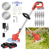 21V Cordless Weed Wacker 3-in-1 Rechargeable String Trimmer for Lawn Garden Yard