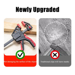 8 Inch Bar Clamps for Woodworking,1 Pack Quick Grip Clamps Trigger Clamp One Handed Ratchet Clamp,Small Bar Clamp for Craft