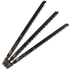 3PCS T744D 180mm Jigsaw Blades - Wood Cutting Set for Plywood, MDF & Hardwood | Smooth Finish