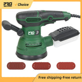 650W Electric Sander 230V Woodworking Grinding Tool Variable Speed Sander with 125mm Sandpaper Car Polishing Machine PROSTORMER