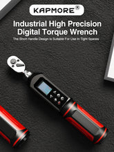 KAPMORE Digital Preset Torque Wrench 3/8" 1/4" Bidirectional Ratchet Head Professional Adjustable Bicycle Repair Hand Tools