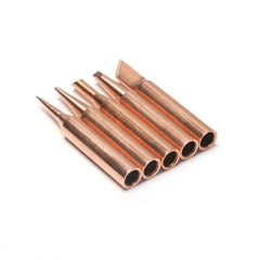 5pcs Soldering Iron 900M Soldering Iron Head Set Inside Hot Bare Copper Electric Soldering Iron Tip