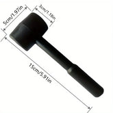 Black rubber mallet - durable and versatile tool for DIY, home repair and industrial use, perfect for gift ideas hammer