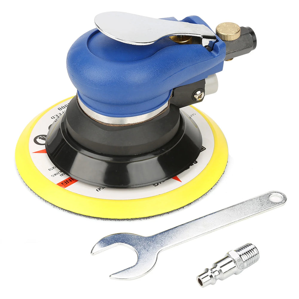 AT‑980 5"/6" Air Random Orbital Sander Round Polisher Pneumatic Hand Sanding Tool Random Orbital Sander Round Sander Sander