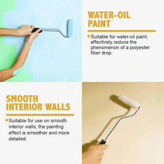 10pcs Wall Painting Tool Paint Roller Brush Kit Small Roller Bracket For Professional-Looking Walls Hotel Restaurant Commercial