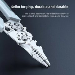 Electrician Pliers with Wire Stripper, Cutter & Separator – Durable Sharp Tool for DIY Cable Repair, Easy to Use, 10-in-1 Design