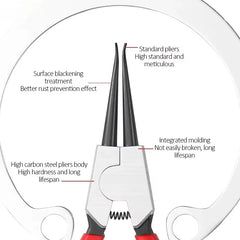 5-In Circlip Pliers,,Retaining Ring Pliersfor Removing Installing Puller Locking Rings ShaftsNeedle nose Pliers