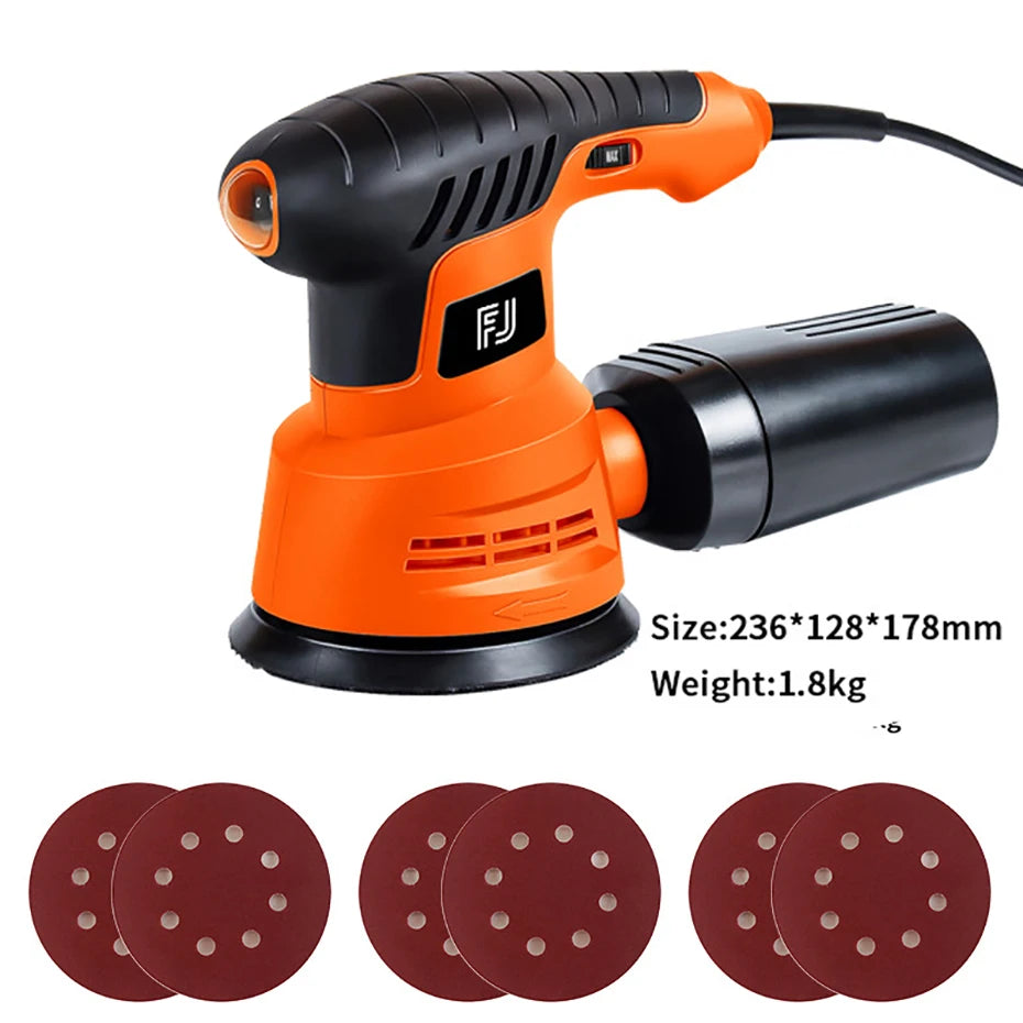 Electric Random Orbital Sander 110V 220V 270W Sand Grinder