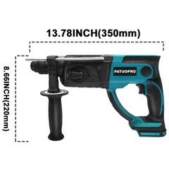 Brushless Cordless Electric Rotary Hammer 28mm 3 Functions Hammer Drill Househeld Power Tool For Makita 18V Battery(No Battery)