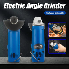 Electric Angle Grinder Polishing Machine 75mm 6 Speed Variable Grinding Machine Abrasive Tools Mini Grinder
