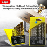 【WR】13Pcs 1.5mm-6.5mm Twists Drill Bit Set Metric Drill Kit Woodworking Metal Bit Tools For Ceramic Tile Glass Marble Concrete