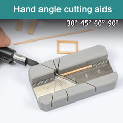 DIY woodcraft hand model making tools, fixed angle cutting auxiliary tools, handcraft miniature landscape tools