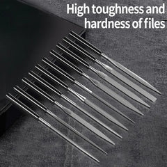 Steel Rasp Needl Filing For Metal Glass Stone Wood CarvingMetal Needle File Set Wood Rasp Metal Polishing Hand FileTools