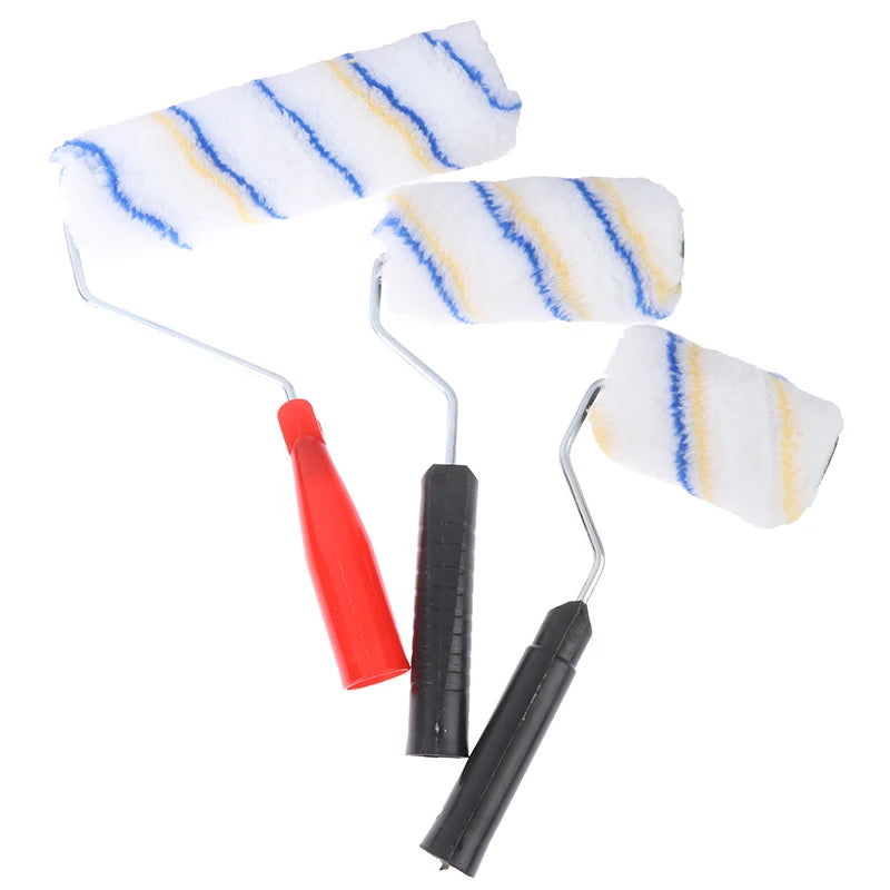 Wall Painting Paint Roller 4 6 9 Inch Short Long Handle Roller Brush Set