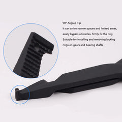 Flat Snap Ring Pliers Snap Ring Pliers 40mm Opening 2mm Thickness High Carbon Steel Ergonomic Design Retaining Ring Pliers