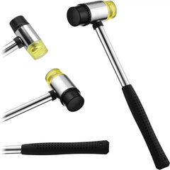 Small Rubber Mallet Hammer – Rubber Hammer with Non-Slip Grip and Dual Heads for Craft, Tile, Jewelry, and Furniture Assembly
